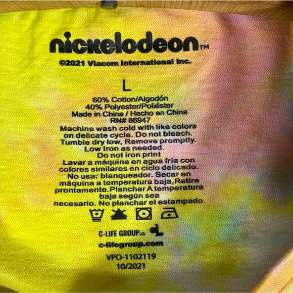 NICKELODEON The Rugrats: Angelica  "Sorry, Not Sorry," TyeDye Top Girls Size L - Picture 8 of 10